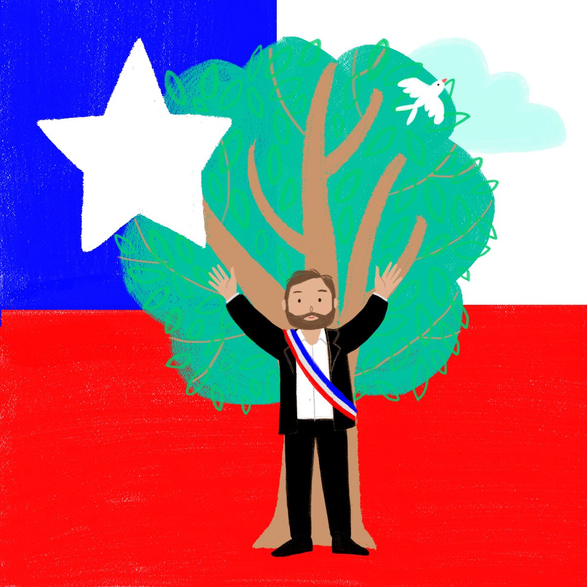 🌳Deseamos que en el gobierno de <a href="/gabrielboric/">Gabriel Boric Font</a> el árbol pueda darnos la sombra y el cobijo a todos quienes vivimos en este lindo y querido país🌳.