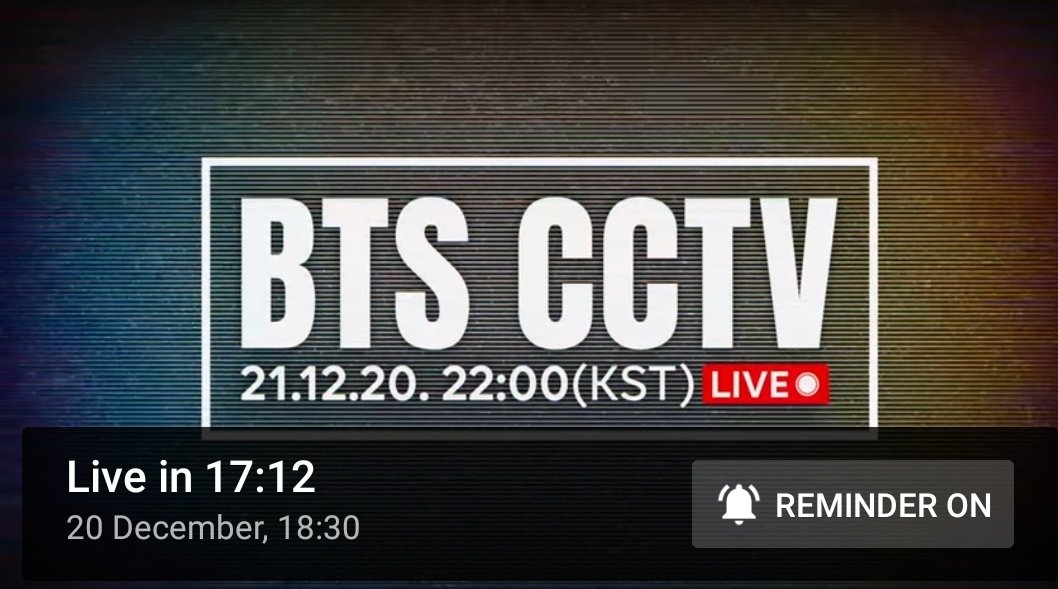 BangtanINDIA's tweet photo. BTS (방탄소년단) CCTV LIVE
📍Today at 6:30 pm IST 

🔗 https://t.co/tJhBYIiZym

@BTS_twt #BTS #방탄소녀 https://t.co/J55GtiFobx