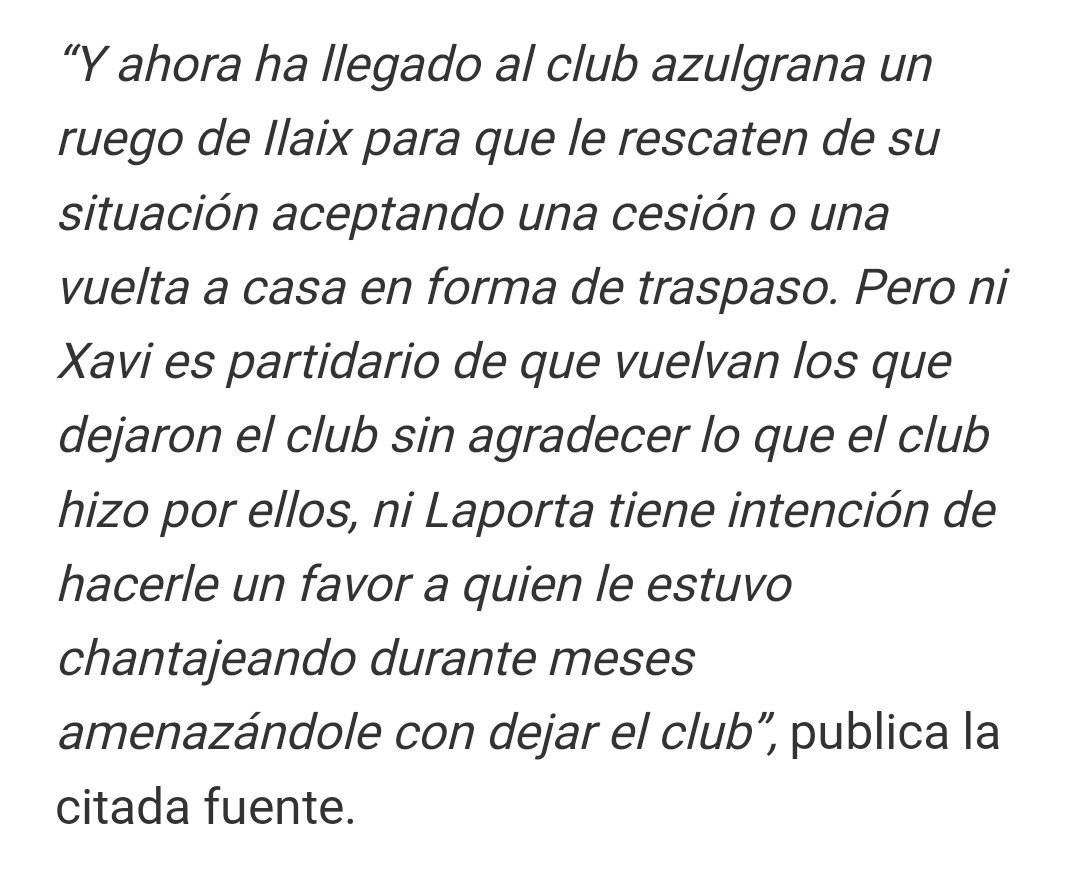 PGuardiola_FCB's tweet photo. 🚨 Ilaix Moriba pide volver al Barcelona.
¿Se puede ser más estúpido en esta vida? Pues sí. https://t.co/0kkYwHXNzY