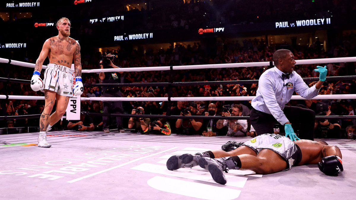 pancadante's tweet photo. JAKE PAUL VS TYRON WOODLEY II

Jake Paul venceu Tyron Woodley por Nocaute no 6° Round o evento aconteceu no dia 18/12/2021 na Arena Amalie em Tampa na Florida nos Estados Unidos https://t.co/DWFAcLDxE0