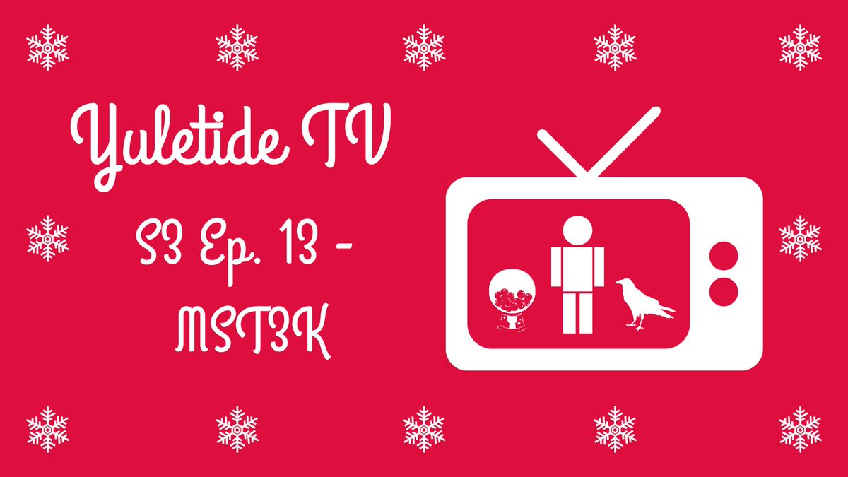 YuletideTV's tweet photo. Our final week begins! Brian shares the #mst3k episode "The Christmas That Almost Wasn't" (available on @netflix) starring @jonahray, @feliciaday and @pattonoswalt! Listen in as 3 guys talk about one guy and two robots talking about a bad #christmasmovie. https://t.co/tRHvJKzQAo https://t.co/SBEKHLQNKJ