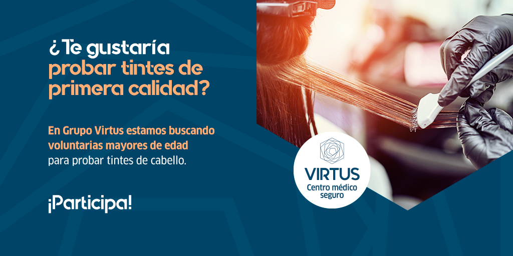 Goya_Innova's tweet photo. ¿Quieres probar tintes de calidad? Buscamos voluntarias mayores de edad. ¿Qué incluye este proceso? Una visita a la peluquería para lavar y teñir, y una valoración, al mes, con la dermatóloga. Recibirás una compensación económica
📧voluntarios@grupovirtus.es
📱 91 192 89 04 https://t.co/d6u7VQl6ao