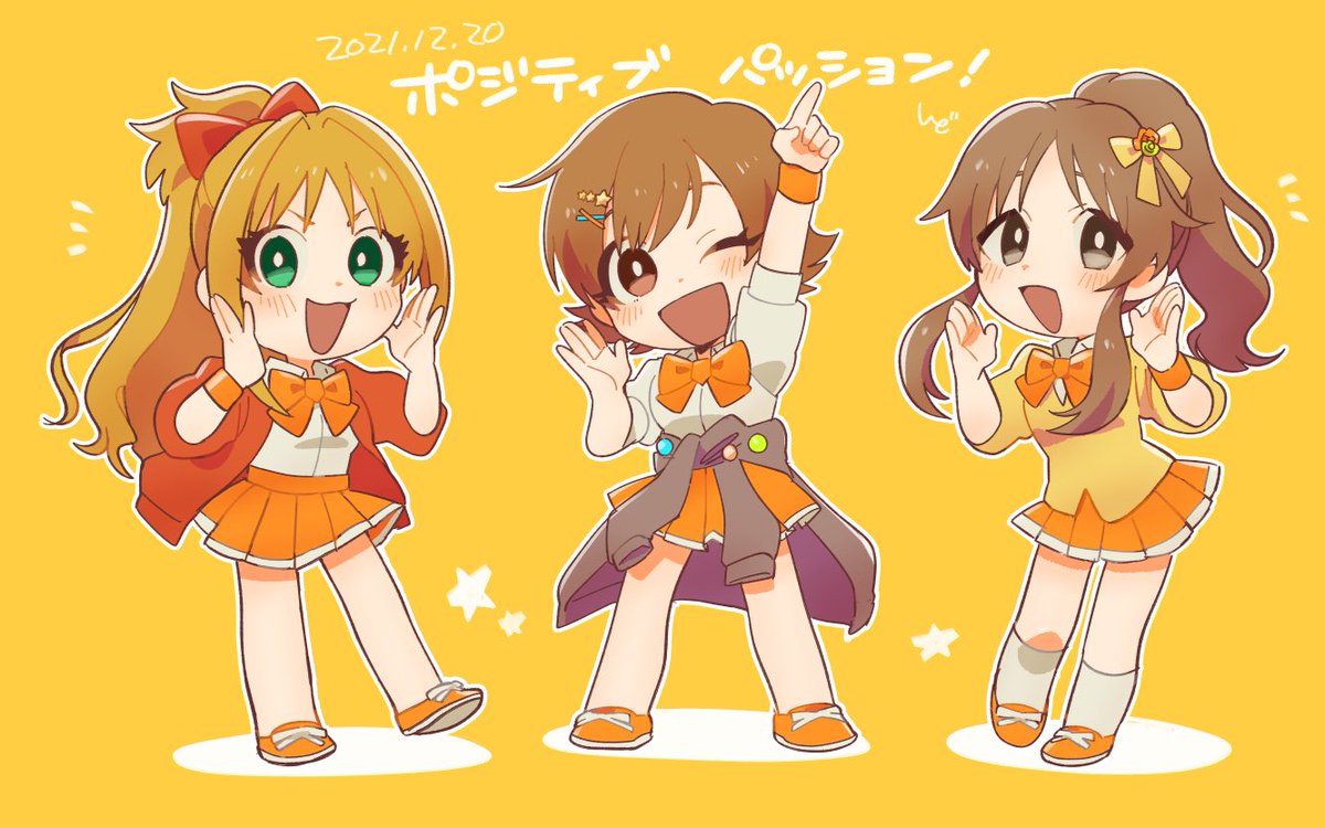 000idsn's tweet photo. 季節限定のアクスタ台座が可愛くて作ってみようかと描いていたポジパです。
ポジティブパッション可愛いよね… https://t.co/HzJyVkjnbo