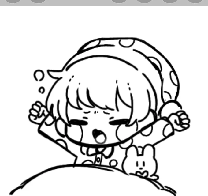 チビさんのLINEスタンプ作りたくなって1個描いてみたんだけど
かわいい・・・・ 