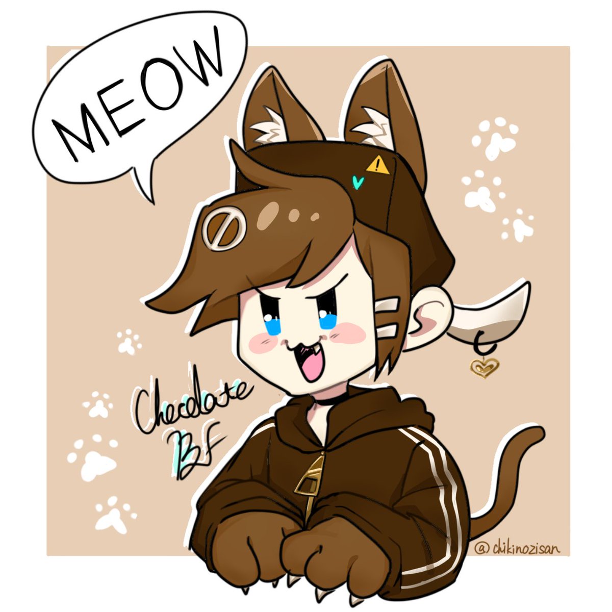 chikinozisan's tweet photo. #FNF_Chocolate_AU 
Chocolate BF🐈 https://t.co/DZwxoer4va