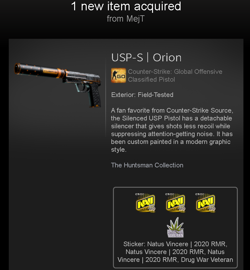 Night_Fury1005's tweet photo. Thank you so much @MEJTCS and @rgLyCS for the skin!! Appreciate it 😁❤️ https://t.co/Su6IU7c70l
