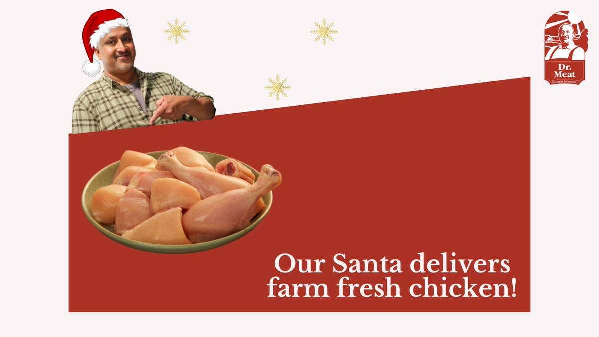 DrMeatIndia's tweet photo. You know what tastes better than fresh chicken from farm? Fresh chicken from the Dr.meat Shop!

https://t.co/p54fmVQbfY 
We got the fresh chicken from farm. It's so delicious!

#drmeat #drmeatshop  #chickenmeat #chickenmeatonline #christmas #santa #farmchicken #farm #chicken https://t.co/hQizIfJI60