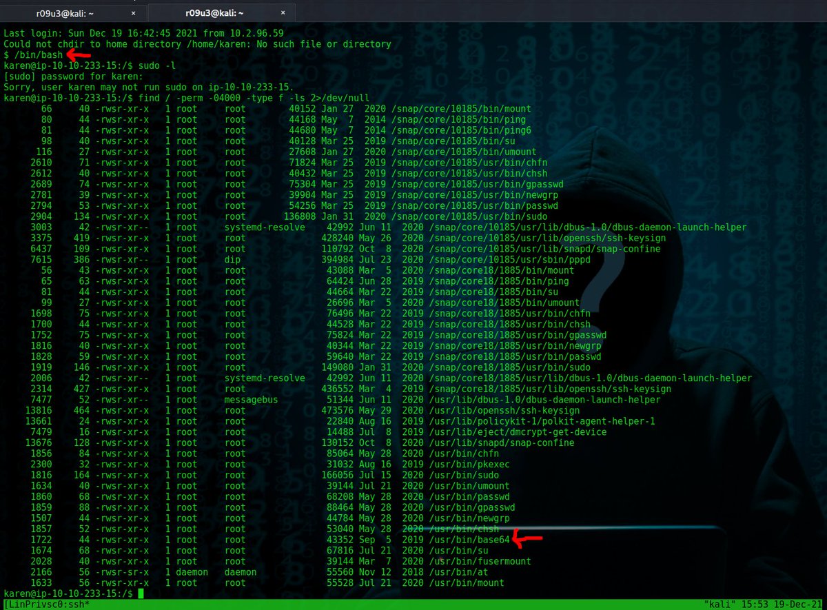 tinopreter's tweet image. After  17 hours of #LinuxPrivEsc I am done, I&apos;m preparing a write up for y&apos;all