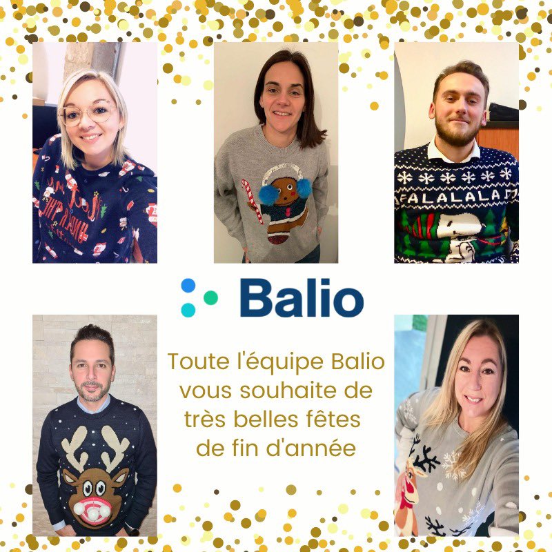 Puisque nous avons plus de goût pour choisir vos contrats 📑🎯que nos pulls 😅😉 votre assistant vous attend sur ➡️ balio.fr En attendant, toute l’équipe Balio  vous souhaite, ainsi qu’à vos proches, de très belles fêtes de fin d’année 🎉🎄#JoyeuxNoël #BonneAnnee