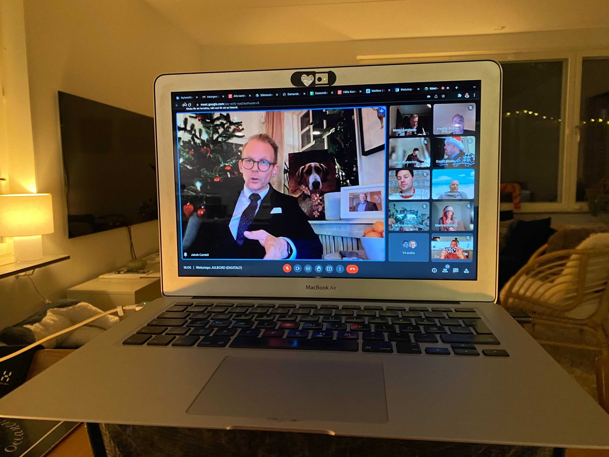 WebstepSE's tweet image. We wrap up 2021 with style and in a different way. Remote end-of-the-year dinner for our Stockholm office, followed by an #uglychristmassweater &quot;competition&quot; the day after. Winner TBA 🙈.#webstep