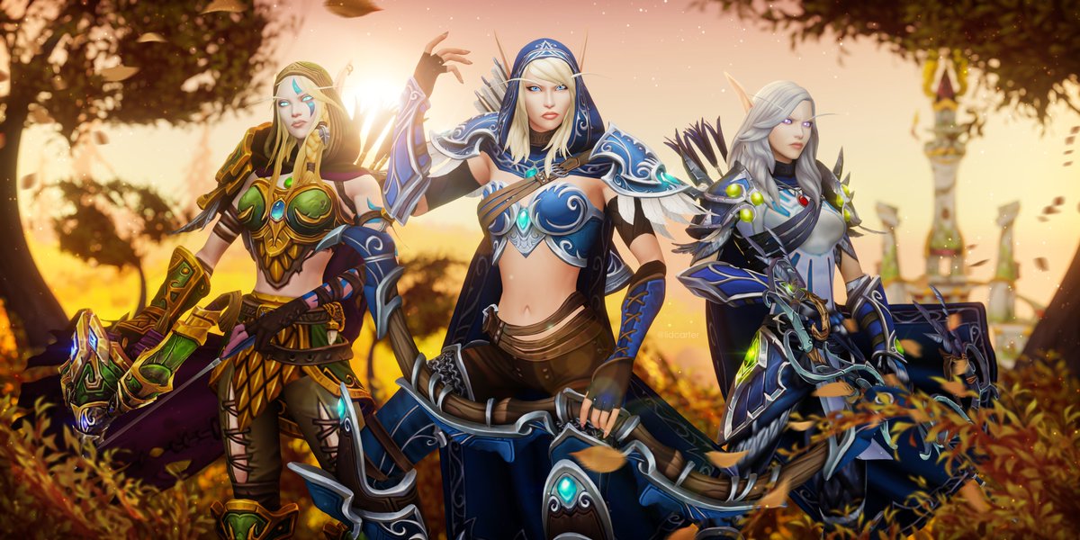 lidcarter's tweet photo. 🏹 Windrunner sisters 🍂

#warcraft #worldofwarcraft #sylvanaswindrunner  #bansheequeen #VereesaWindrunner #AlleriaWindrunner
#Blender #render #3d #3dart https://t.co/2Bi7EaMoFb