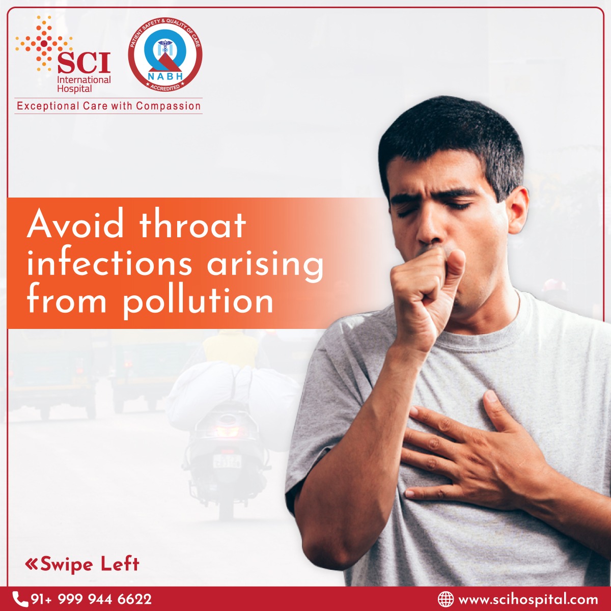 Increased #airpollution levels can cause many health risks like #coughing, shortness of breath, and #throatirritation.

#SCIhospital   #throatinfection  #breathingproblem #throatpain #throatswelling #pollution #throatinfection