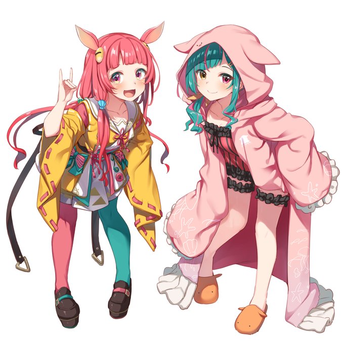 めんだこちゃんとちほりちゃんを2人合わせるとこんな感じです

#杠葉書 #めんだこ帝国博覧会 