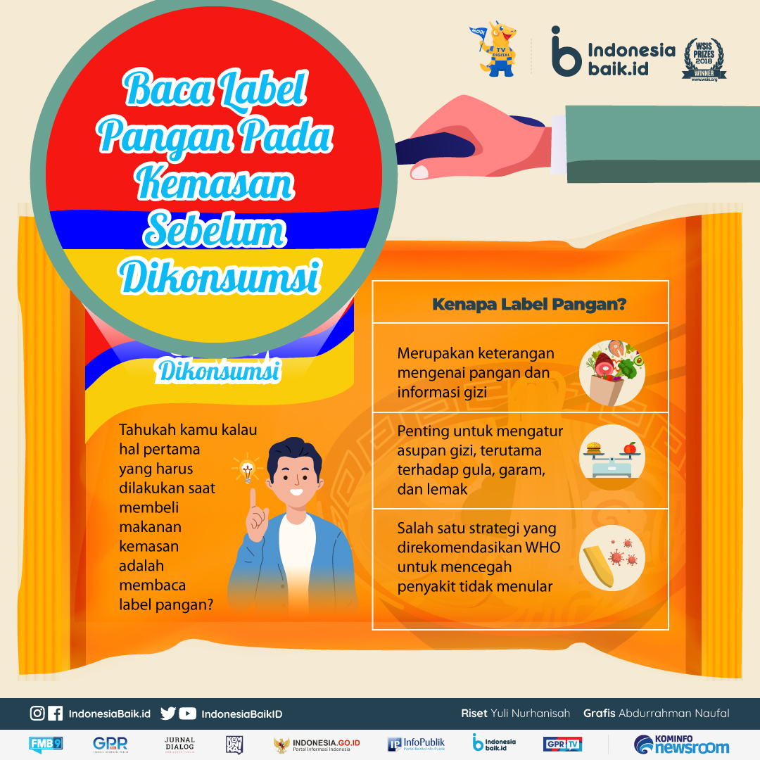 RadioElshinta's tweet photo. Sebelum membeli makanan kemasan, jangan lupa baca #LabelPangan di kemasannya ya. Mengapa? via @IndonesiaBaikId https://t.co/rayFrwLLqF