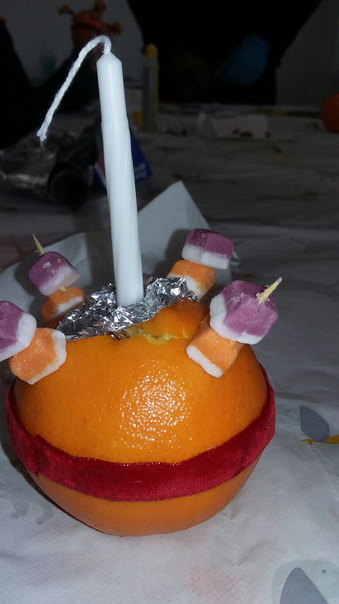 Children and adults enjoyed a day of Christmas crafts, scavenger hunt and music yesterday in the park. Here's a Christingle Orange that one of the children made. #HLFsupported.