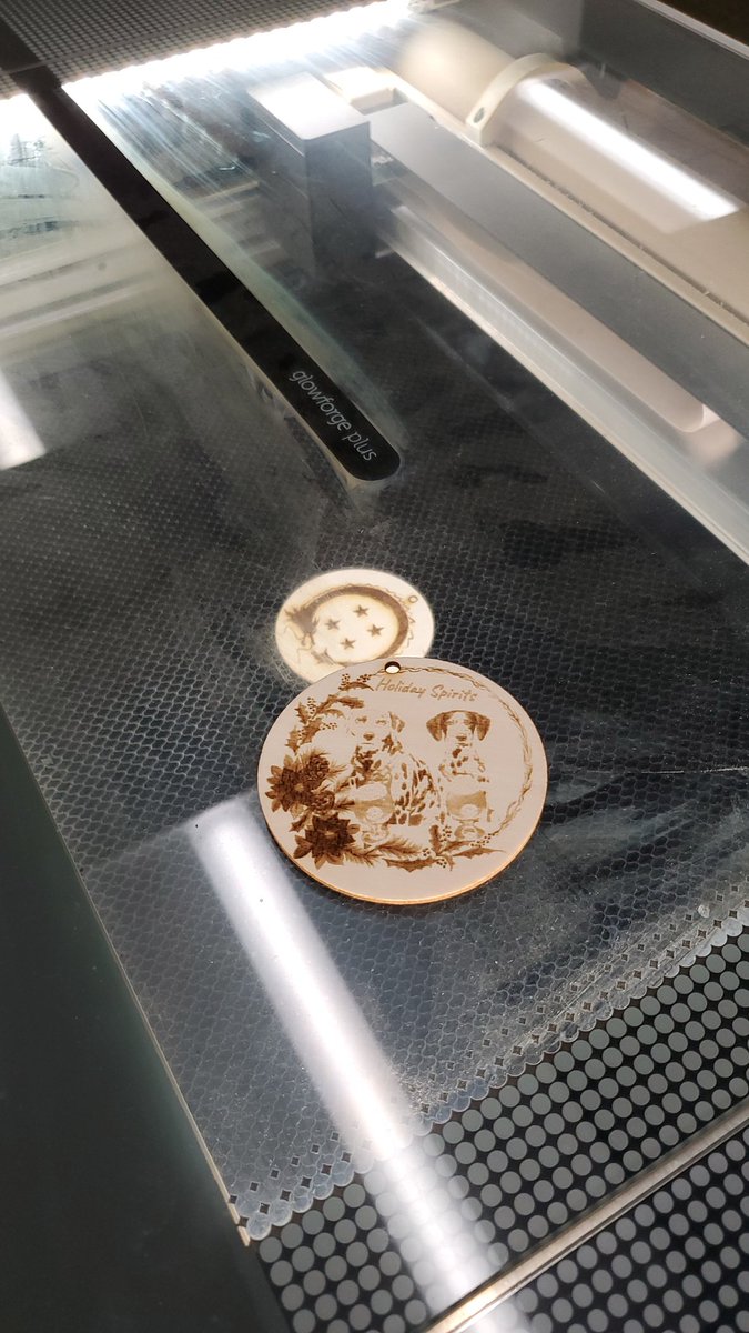 Making holiday decorations with <a href="/glowforge/">Glowforge</a> and our STEM class!