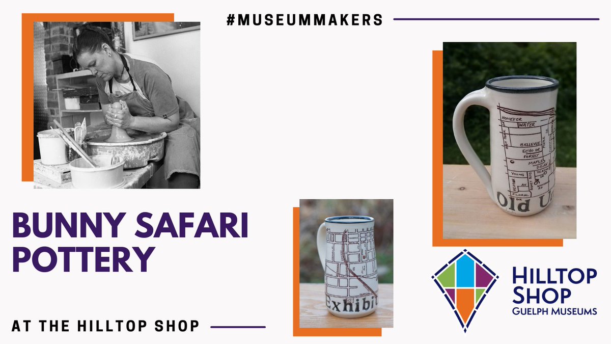 guelphmuseums's tweet photo. It's the last minute holiday dash, and we've got another #MuseumMaker at the #HilltopShop to share: Bunny Safari! Depicting the maps of #Guelph neighborhoods we know and love, her mugs make the perfect vessel for morning coffee & evening tea, as well as incite neighborhood pride! https://t.co/djo1JAWNmz