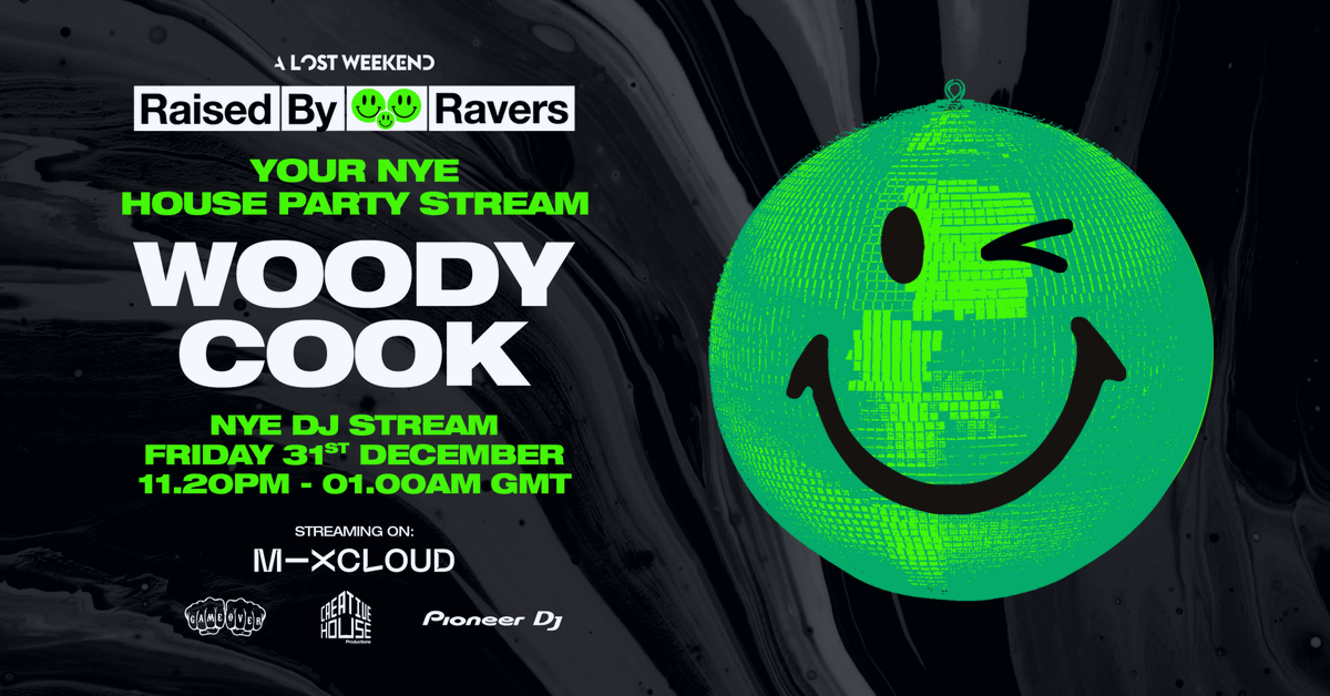 NYE house party with #woodycook 11:40 - 1AM on <a href="/mixcloud/">Mixcloud</a>  🙃 #90sraver #nye #livestream