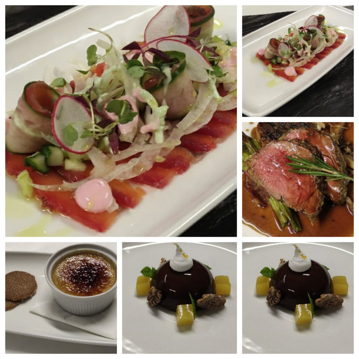 One of our first seated dinner party at gyc under Peartree catering .