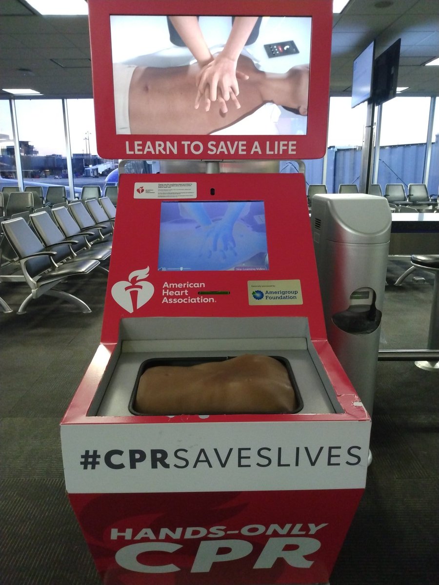 k_sullivan88's tweet photo. Hey @RealDoctorMike, free hands only CPR training at BWI Airport. #ChestCompressionsChestCompressionsChestCompressions
#WearAMask #WashYourHands #AlertNotAnxious #HappyAndHealthy https://t.co/FqIcliyJuw
