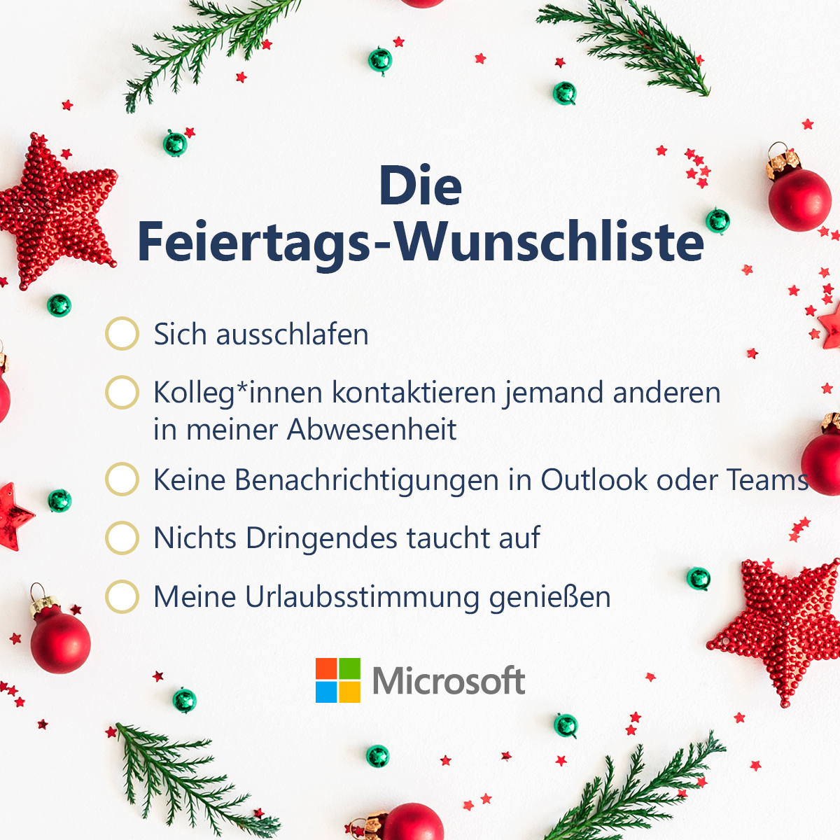 MicrosoftAT's tweet photo. Gibt es einen besseren Wunschzettel, um die Feiertage zu genießen? https://t.co/gXfCnywQ3T