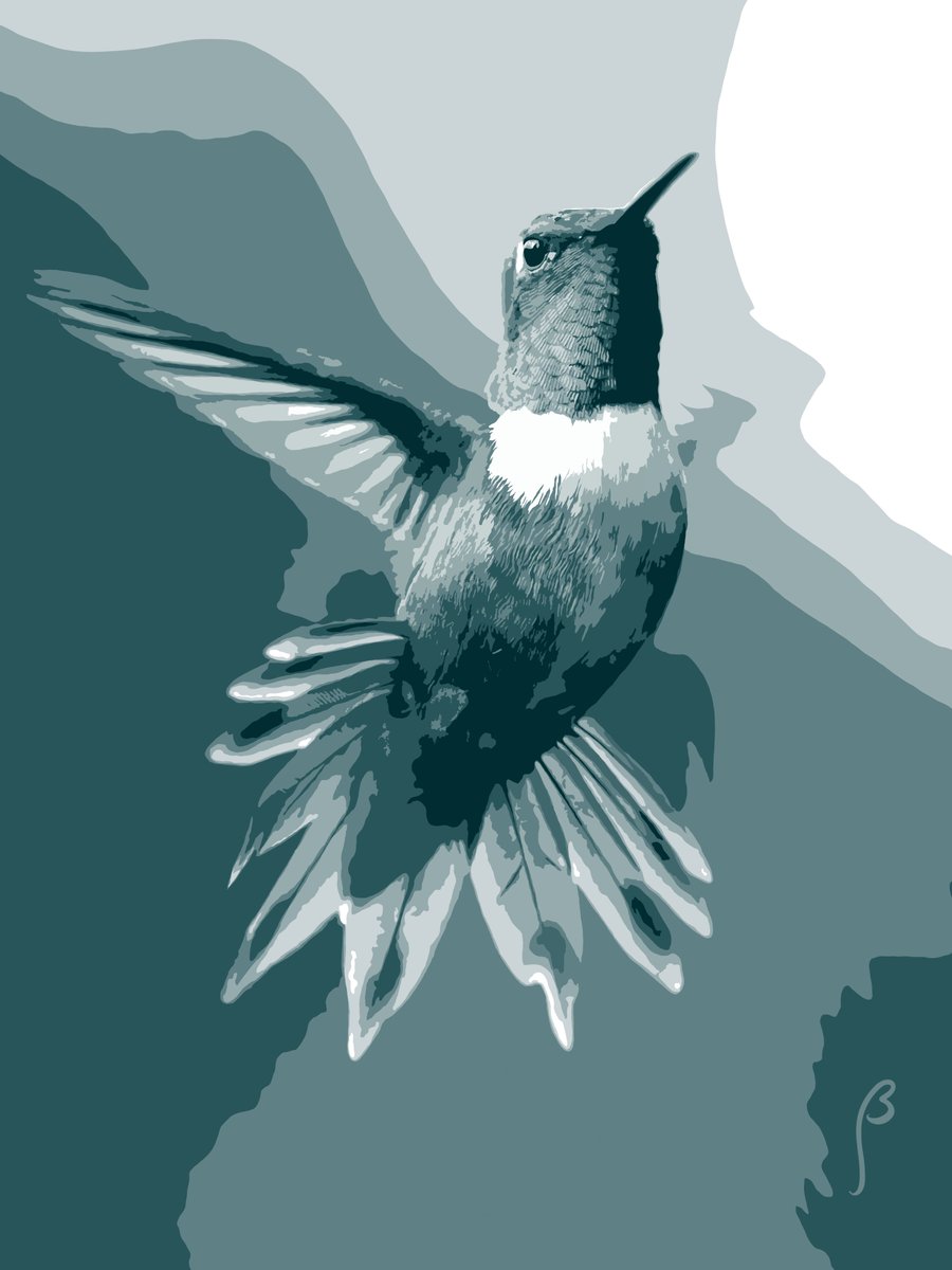 barbaragomes's tweet photo. And here's a third bird (this one's my favorite) 🐦🐦🐦

#procreatedrawing #procreate 
#digitalart https://t.co/08OZxOgyQ4