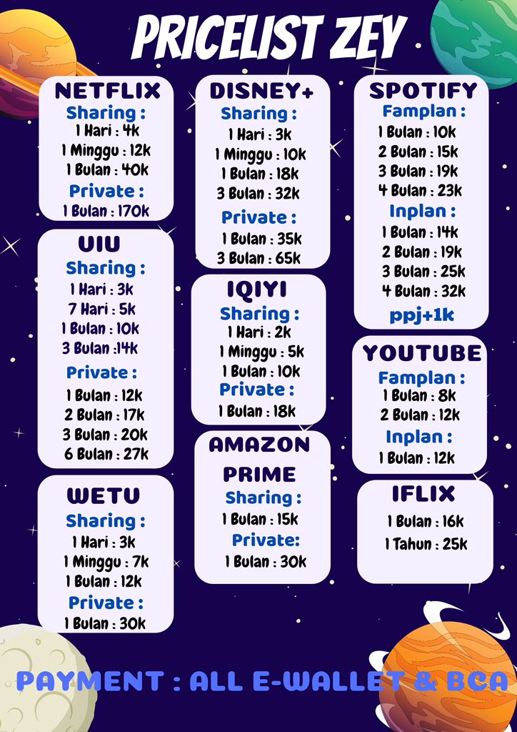 halcyony45's tweet photo. hai bestie! lagi cari apk premium? dengan harga yang affordable dan friendly service?🤩 jajan di sini solusinyaa!💓

#zonauang #zonauang️ #zonabu #zonauangᅠᅠᅠ 

t. jual disney+ netflix spotify wetv viu iqiyi murah cari wtb yang https://t.co/GNRjCH5IB2