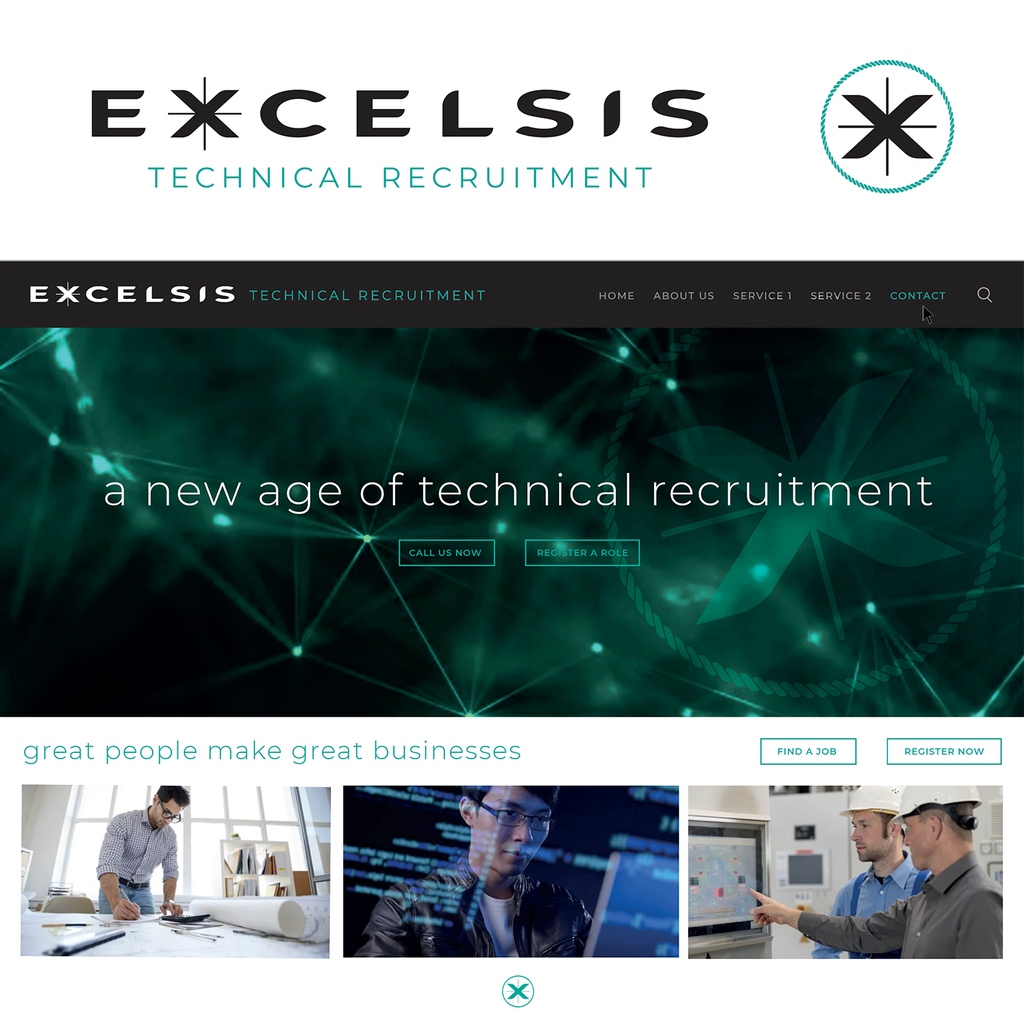 90rightangle's tweet photo. 'They want you as a new recruit'...Branding and Website Design For Excelsis Technical Recruitment.⁠

#websitedesign #webdesign #web #webdevelopment #wordpress #webdesigner #websites #newwebsite #graphicagency #brandidentity #logodesign #logo #brand #branddesign https://t.co/T52djUkL4I
