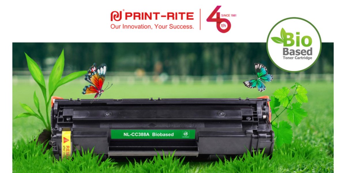 RecyclerMedia's tweet photo. New post: Print-Rite introduces bio-based toner cartridge - https://t.co/Y2GNpkNV6e #PrintRite #Utec #BioBasedCartridge #TonerCartridge #BioPlastic #BioToner https://t.co/q01Dl5EdLy