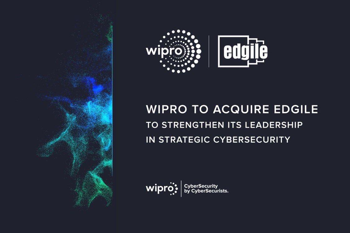 abhignak's tweet photo. Super excited to welcome team @ThisIsEdgile to the @Wipro family, address the fast-growing demand for transformational #cybersecurity consulting among Global 2000 #enterprises with the launch of Wipro #CyberTransform https://t.co/IYnpFh6Il5