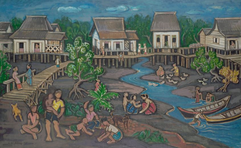 Rumah bertiang dan sampan. Pengalaman dan kebijaksanaan orang dulu-dulu menangani misteri alam.