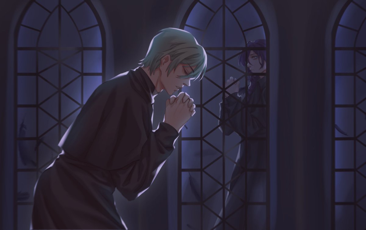 #巽マヨ
#あんスタ 
「Moonquake」If the church dove will kiss the crow?