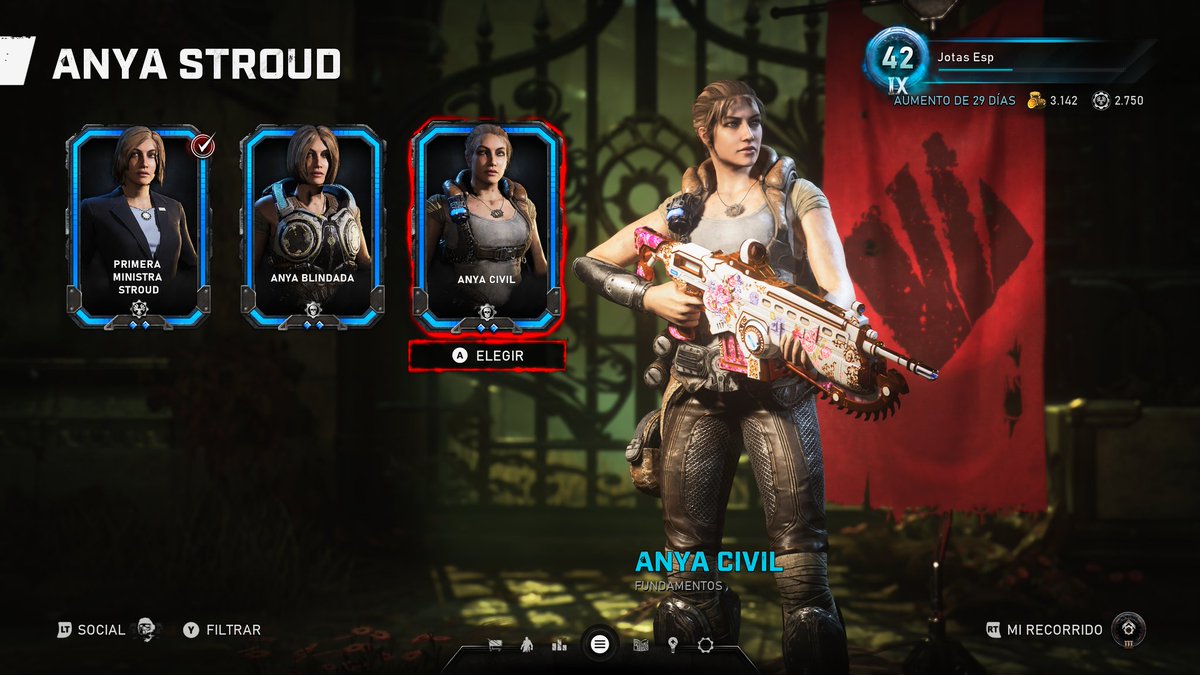 Jotas83's tweet photo. Nuevos desbloqueos T8.
-Anya Civil.
-Soldado Akagi.
-Barrick Blindado.
@CoalitionGears #Operation8 #Gears5 @GearsofWar #GearsOfWar #xbox #xboxseriesx @Xbox_Spain @xbox @XboxP3 #gamer https://t.co/Oh4Y6Zvr1Y
