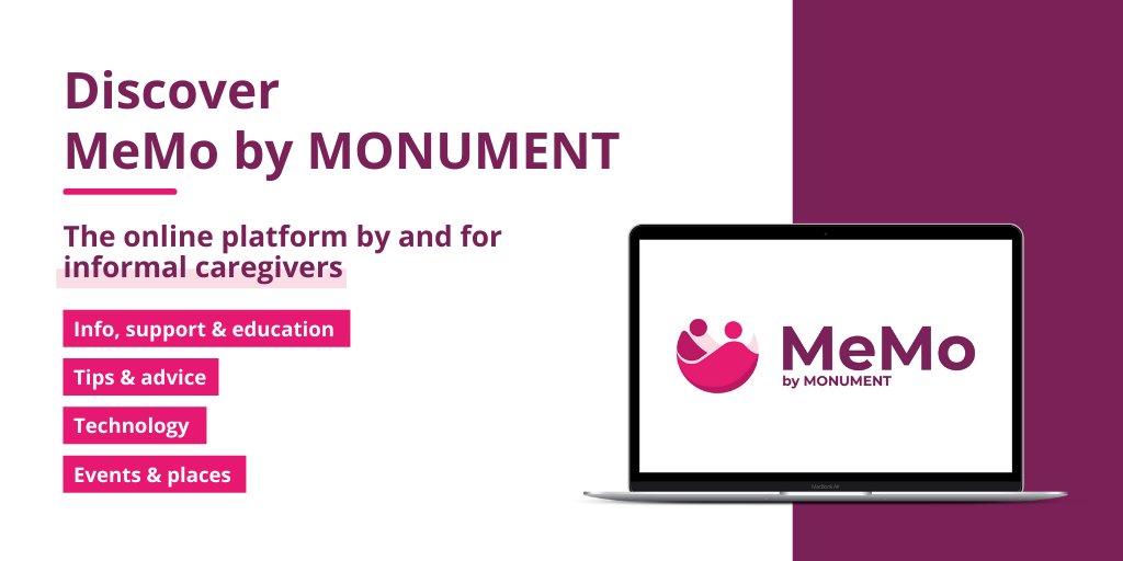 Check out MeMo : the new online MONUMENT platform 💻

This platform will provide reliable and up-to-date information on living with dementia.

Already available in french and dutch, soon in english ! 👇
memo-monument.be
