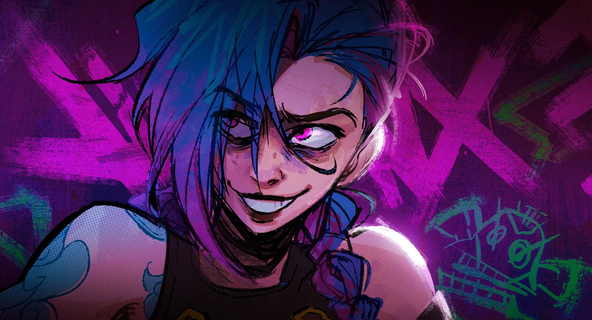 gohak_su's tweet photo. #arcane #jinx https://t.co/9YCweaWQNn