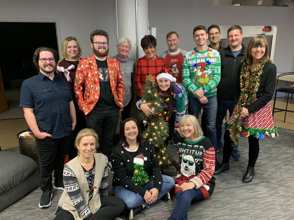 ImpactCom's tweet image. Leave it to the Impact team to elevate “dressed in holiday style” to a new level of seasonal splendor. 
#impactholidaytime
#impactcommunications