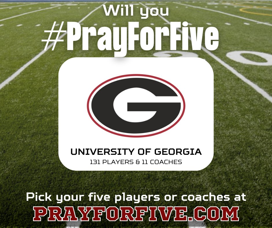 MYLC_Cru's tweet photo. Breathe a breath of fresh air into your prayer life...
and make a difference in people's lives.

Will you pray for five players and coaches from the teams in the College Football Playoffs?

Pick your five players or coaches at https://t.co/R76haJZZSu https://t.co/zwWru0iNap