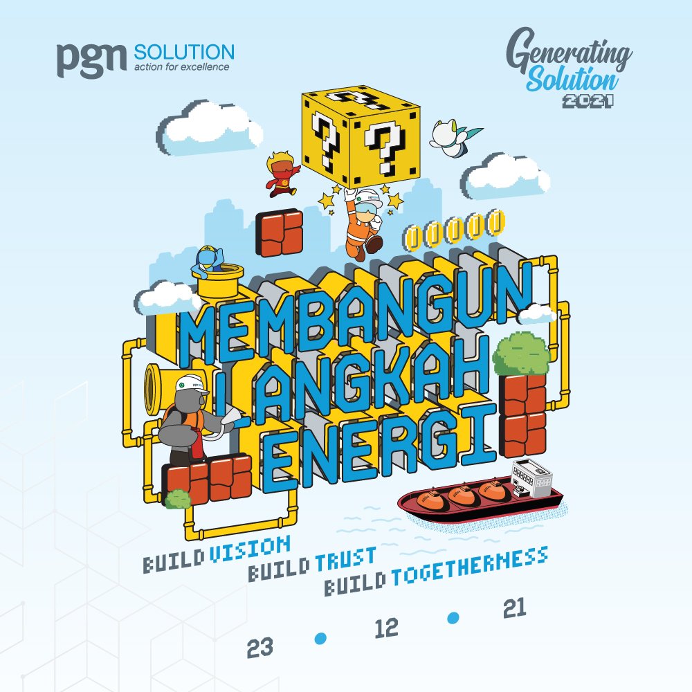 pgn_solution's tweet photo. 23 Desember 2021 akan ada yg spesial loh. Apa yaa kira kira? Yaitu akan ada Generating Solution yang biasa diadakan setiap tahun. Tema tahun ini yaitu mengangkat tema "Membangun Langkah Energi" Jangan lupa hadir ya!
#GeneratingSolution
#BuildVision
#BuildTrust
#BuildTogetherness https://t.co/cYPd44g7ba