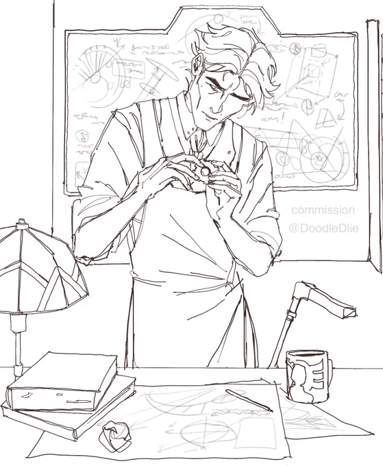 Sketch commission for @/DoodleDlie! 