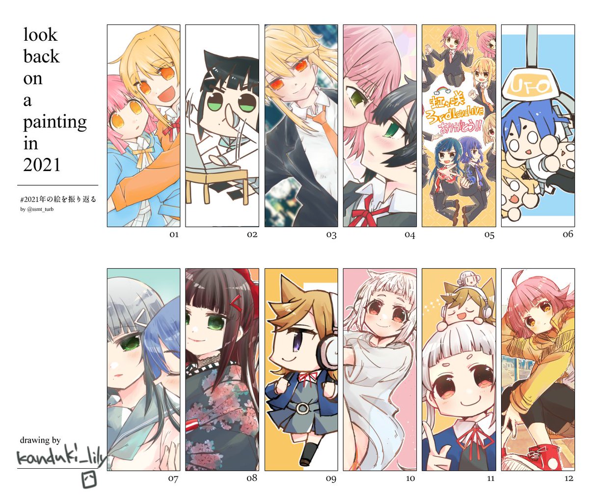 #2021年の絵を振り返る
ミニキャラ描くのも楽しいし普通に落書きするのも楽しい最高~もっとうまくなったらもっと楽しくなるのかもしれない。頑張ります