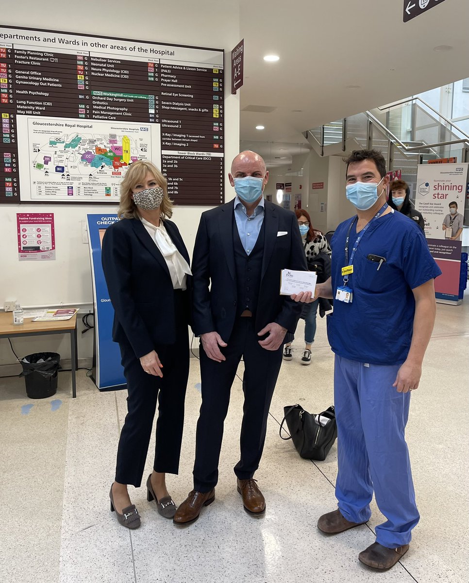 Golden tickets (ie Meal Vouchers) donated to Gloucester Royal✅. A little extra thankyou to the hardworking nurses, porters &amp; cleaners working tirelessly in stressful conditions. Thankyou <a href="/drfrocester/">Dave 💙</a> for taking the time to organise &amp; meet us. <a href="/McDonaldsUKNews/">McDonald's UK News</a> <a href="/GloucesterBID/">GloucesterBID</a>