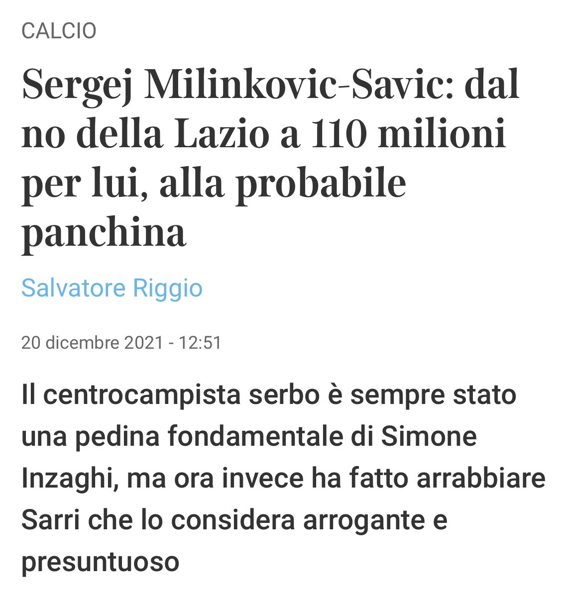 carlo_goodlife's tweet photo. Ciao Salvatore #Riggio del @Corriere.
Chi sei? Chi ti paga per scrivere?
Chi ti paga per calunniare?
Dimmi che hai un tornaconto e non sia solo voglia di scrivere fake news.
@OfficialSSLazio @robertorao https://t.co/uGDHFgIjCR