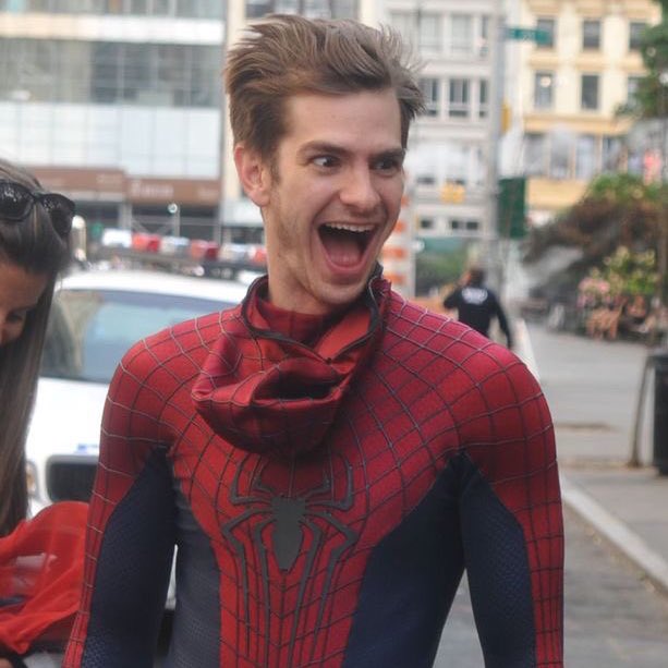 andrew garfield on the set of 'the amazing spider-man 2'. 1,951. 