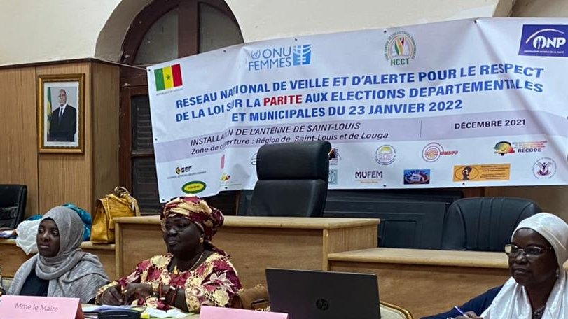 ONP_Senegal's tweet photo. Pour assurer l'application de la loi sur la #Parité aux élections #locales dans les régions de Saint-Louis et Louga, le #COSEF et le #CLVF ont installé, ce matin à l'Hôtel ville de Saint-Louis, l'Antenne de #veille et d’#alerte pour le respect de la la parité.
#Sunulocales2022 https://t.co/M7qSNmBQUc