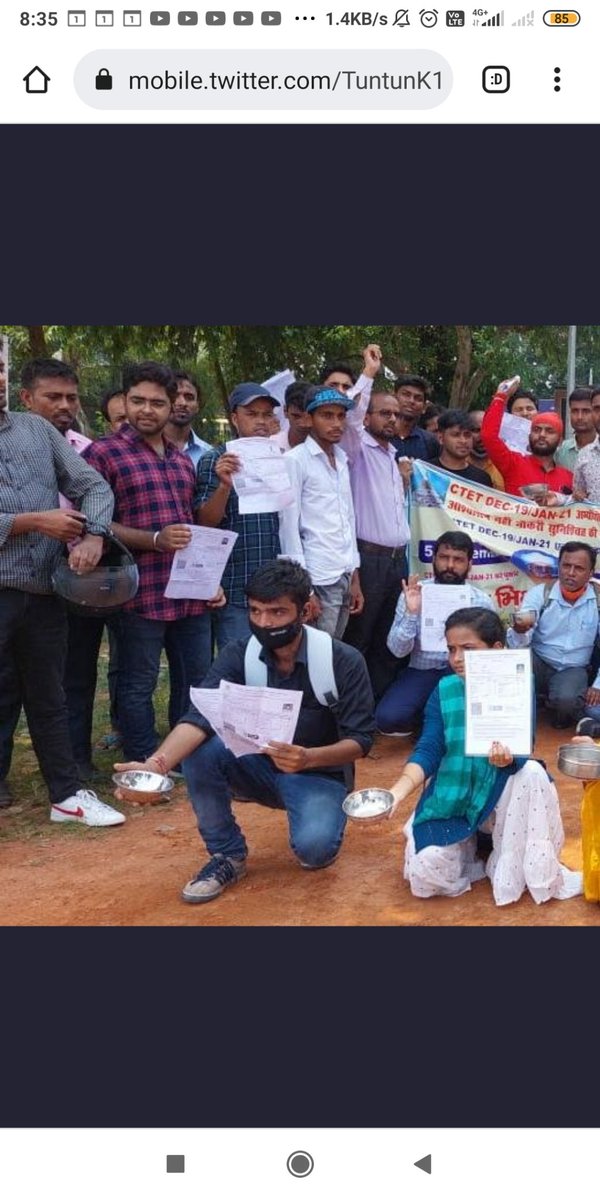 हम #ctet_dec2019 और Jan 2021 अभियार्थियो का क्या होगा... 
हमलोगो को 6th phase से वंचित कर दिया गया और #7th_primary_notification का आश्वाशन मिलती हैं सचिवालय से! 
आश्वाशन से पेट नहीं भरता <a href="/NitishKumar/">Nitish Kumar</a> जी रोटी के लिए रोजगार दीजिए! हमने प्रोपर्टी भी बेच दी टीचर की जॉब के लिए!😭😭🙏