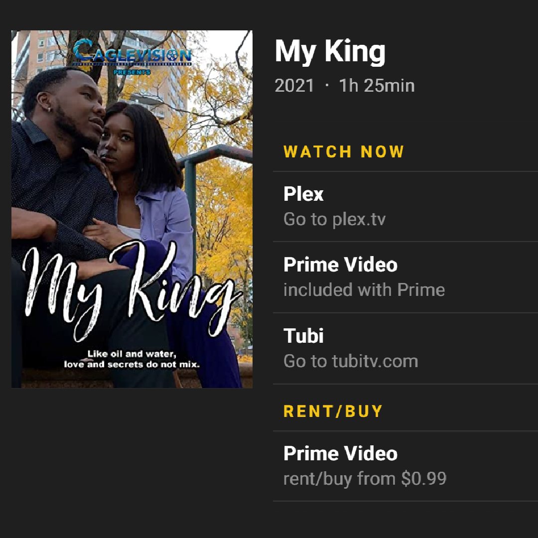 smoothbind's tweet image. #Indiefilm MY KING is available on #Indie platforms that use #coding to make viewing suggestions. 

@Tubi is one of them 

tubitv.com/movies/604910/… 
#100daysofcode #php #java #python #nasa #RobloxDev #Reigen #DataScience #ecchi #Linux #javascript