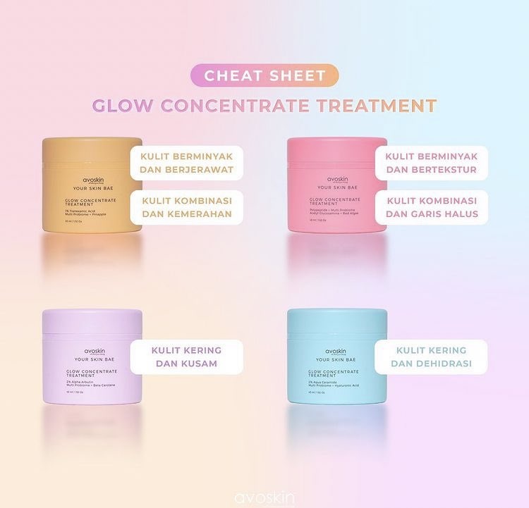kforkinsley's tweet photo. Oiya YSB Glow Concentrate Treatment ini ada 4 variant, bisa kalian sesuaikan dengan skin concern kalian nih, aku sih penasaran juga sama Alpha Arbutin, kalau kalian penasaran sama YSB Glow Concentrate yang mana nih?
YOK DROP WL AVOSKIN KALIANNN 👀
#basictobetrue https://t.co/SyKKvzDOzT