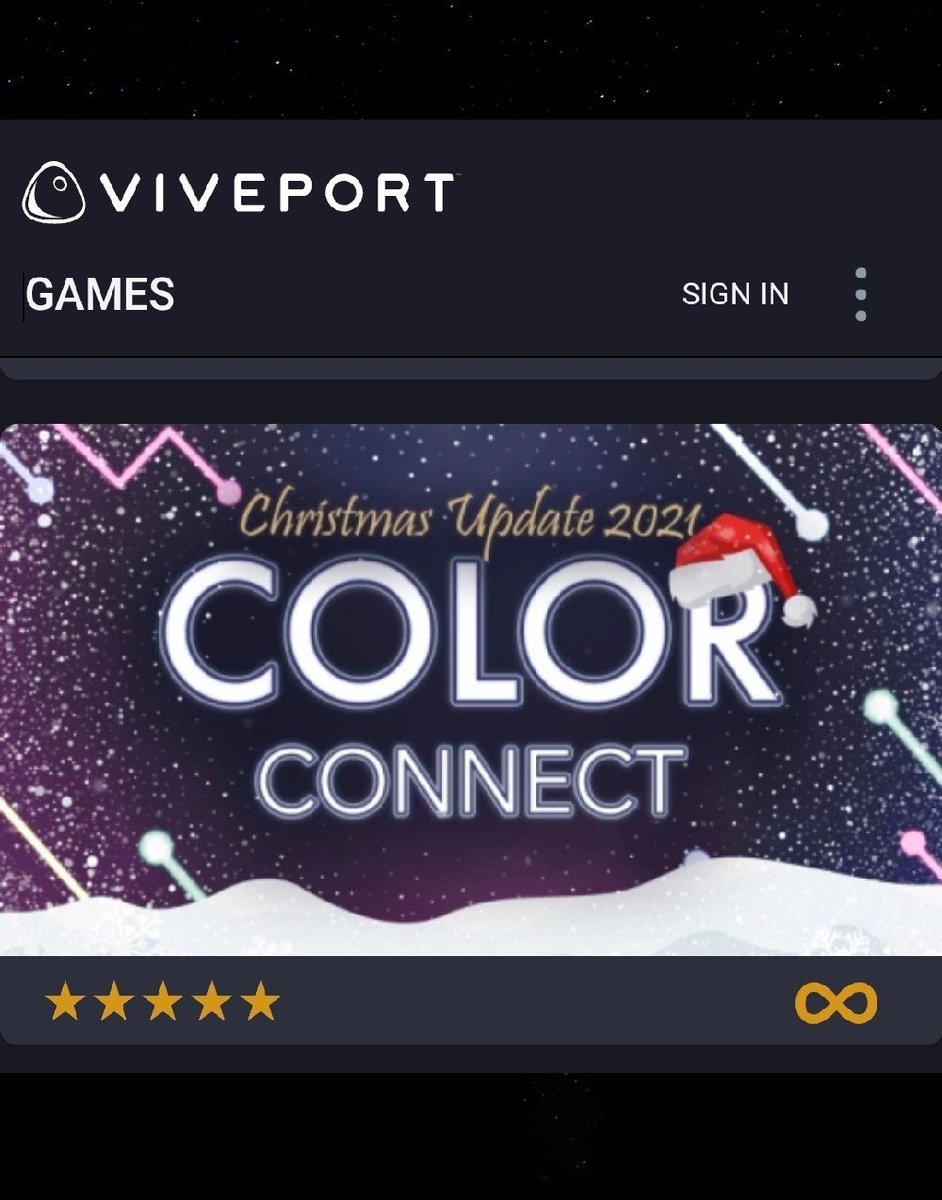 SandfordTech's tweet photo. Color Connect now available on @viveport and part of #viveportinfinity which means the latest #colorconnect Christmas update is available now across #oculus #steamvr and #viveport in time for the festive holidays.
https://t.co/Q7YjaZvD1u
#vr #vrgame #OculusQuest2 #indiedev https://t.co/ojc9liaZFO