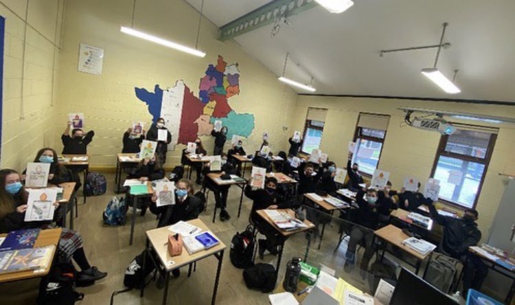 StudentsOfLCC's tweet photo. Here are a few more images of the 6 1st year classes who participated in the Candle Competition! Well done everyone 🎉@amnesty https://t.co/rFJOzQbNyU