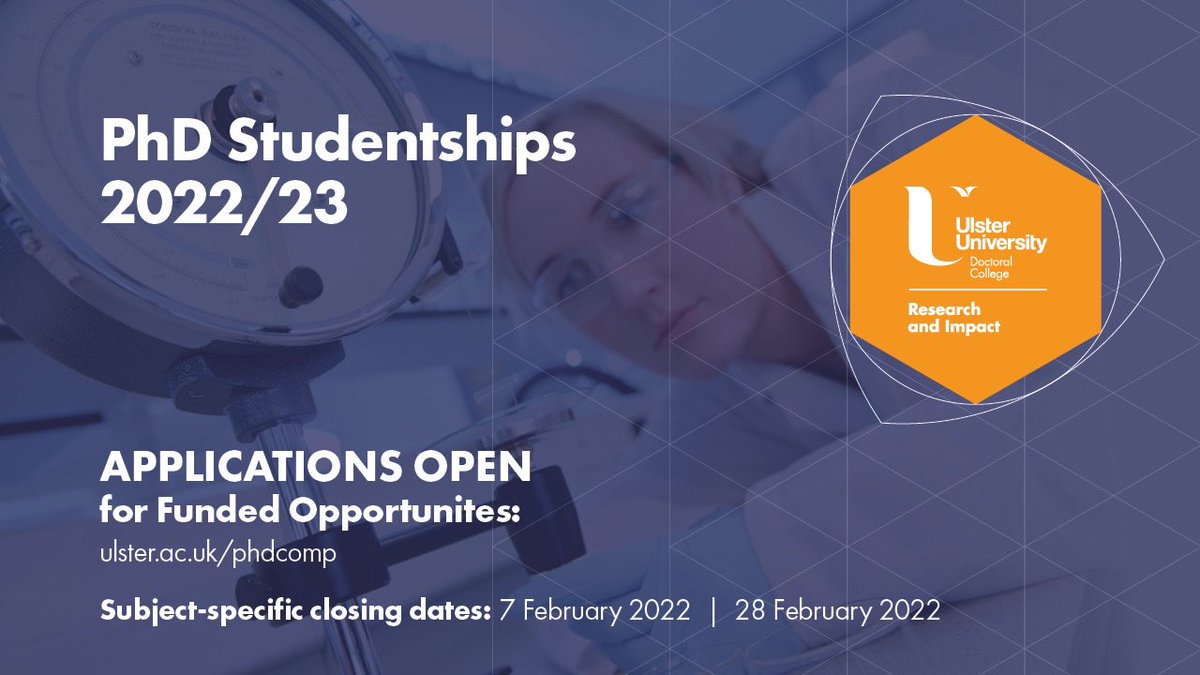 Funded #PhD opportunity in #CognitiveIntelligence at <a href="/UlsterUni/">Ulster University</a>: "Towards Trusted Cognitive Intelligence for User-centric Smart Systems". Other supervisors: Prof. Luke Chen and Dr. Joe Rafferty (<a href="/juoople/">Joe Rafferty</a>). Deadline: February 7th 2022. More information: ulster.ac.uk/doctoralcolleg… RT